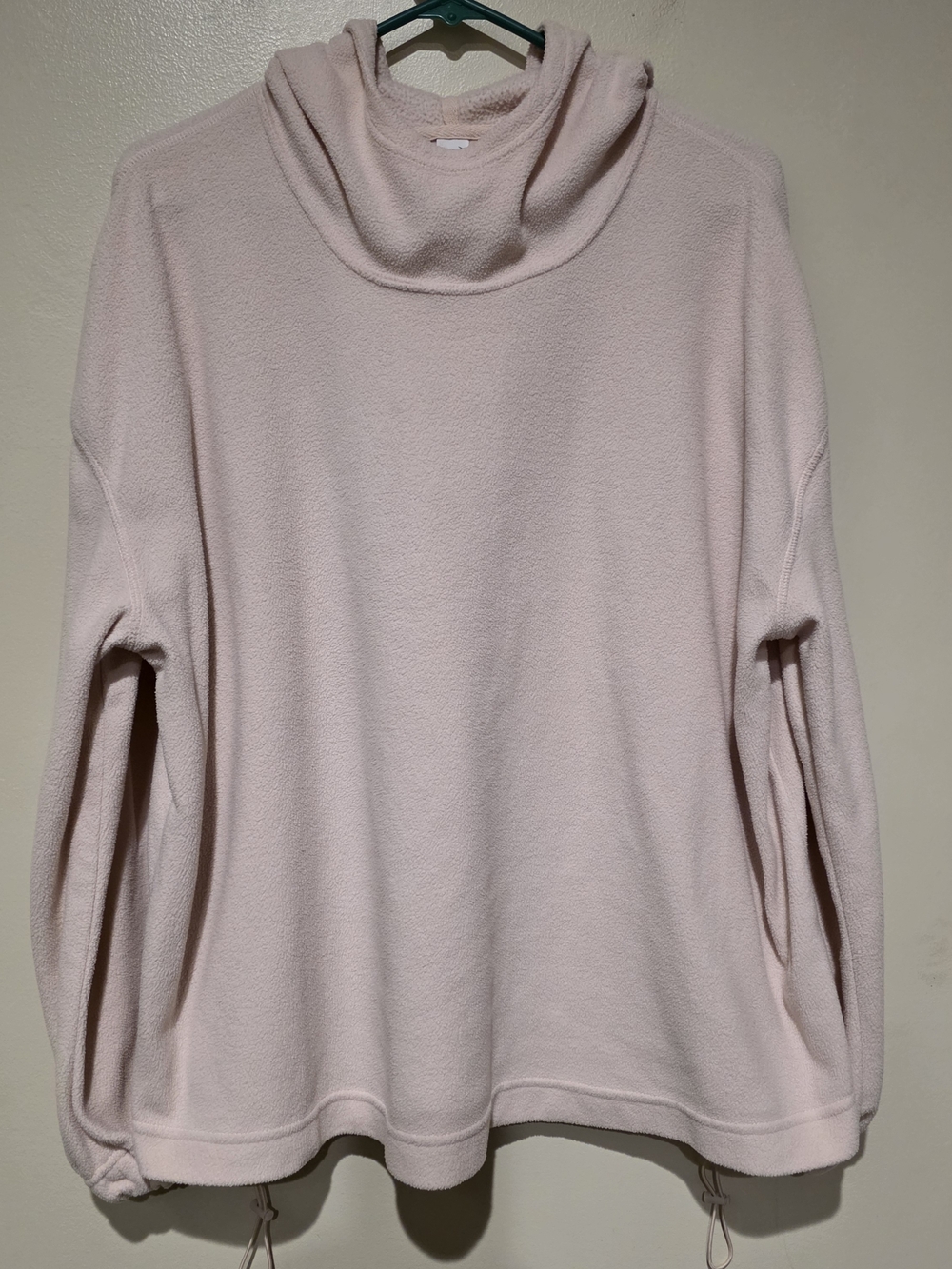 Old Navy Active Pale Pink Funnel Neck Pullover Sweater Hooded Cozy Casual Light